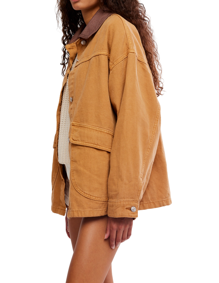 Lemon Denim Jacket in Meerket - Madison's Niche