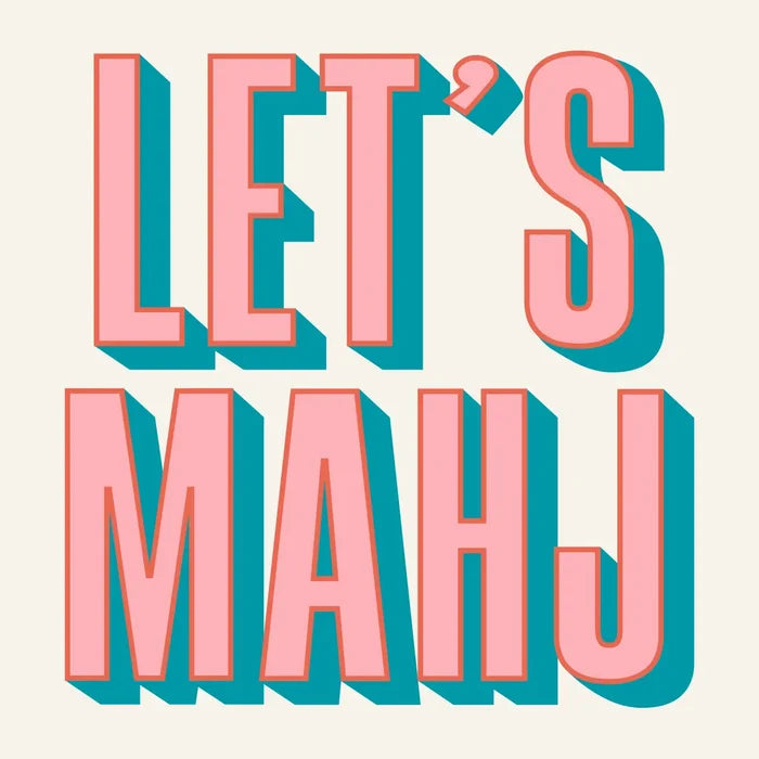 Let's Mahj Napkin - Madison's Niche