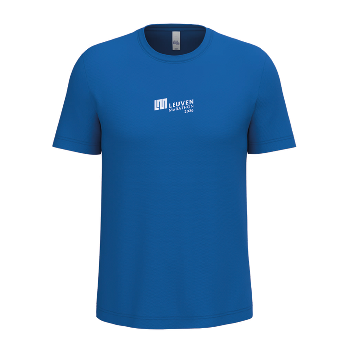 Leuven Marathon - Runners shirt blue (men)