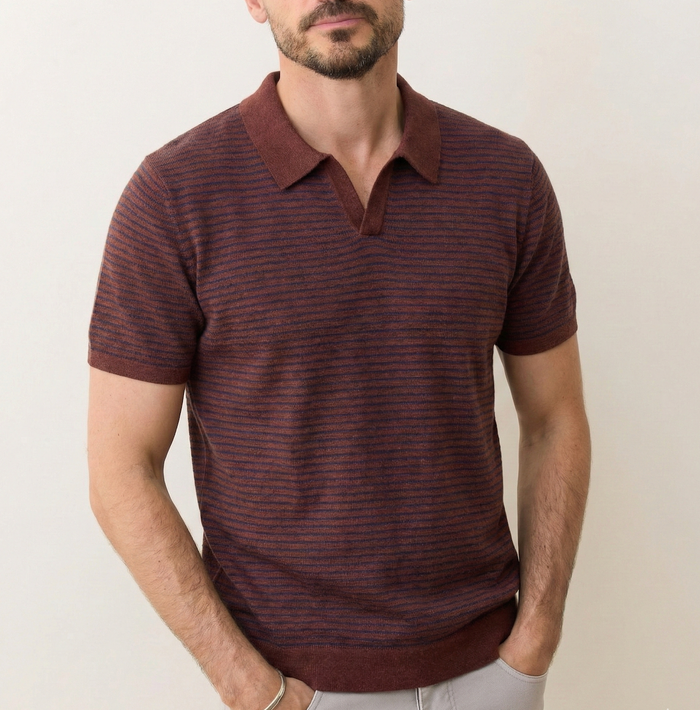 Liam Sweater Polo in Red