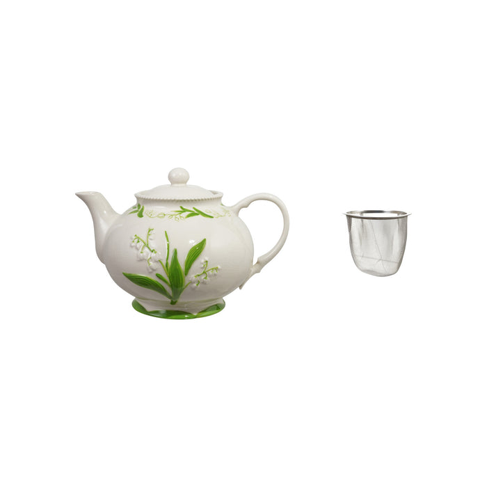 Lily Of The Valley Teapot