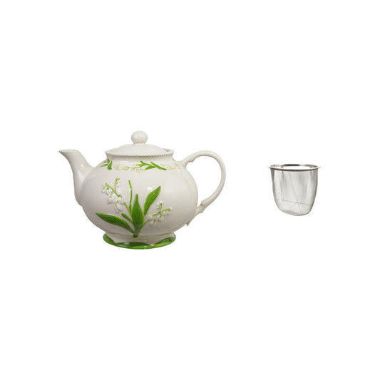 Lily Of The Valley Teapot