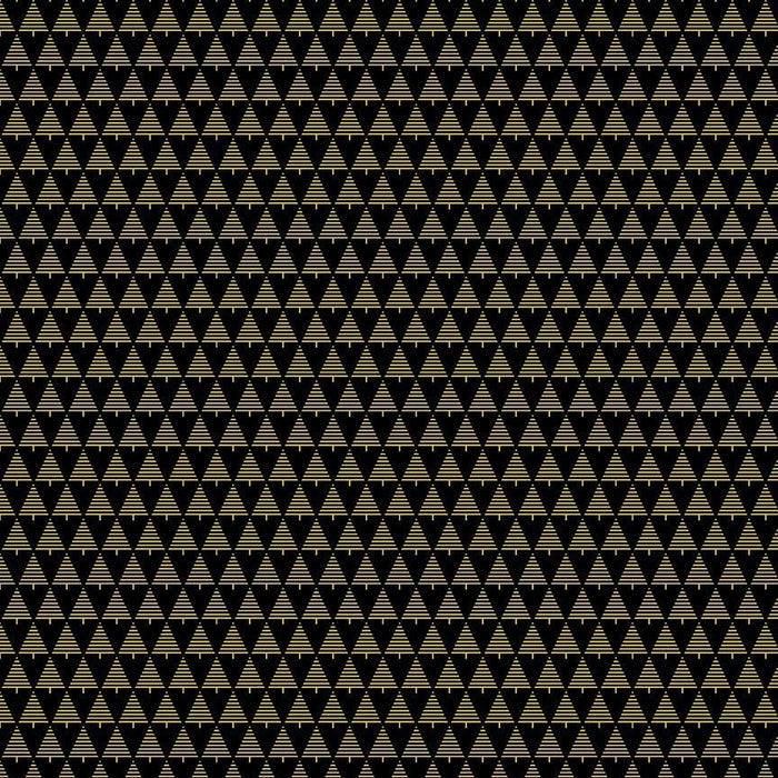 Lined Trees on Black Blender 100% Cotton Price per Yard