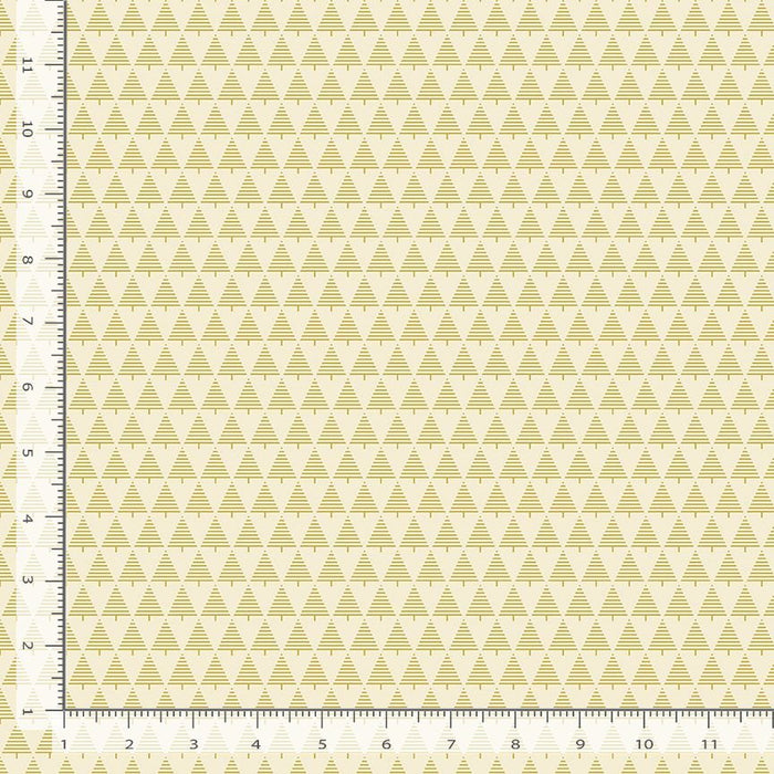 Lined Trees on Cream Blender 100% Cotton Price per Yard