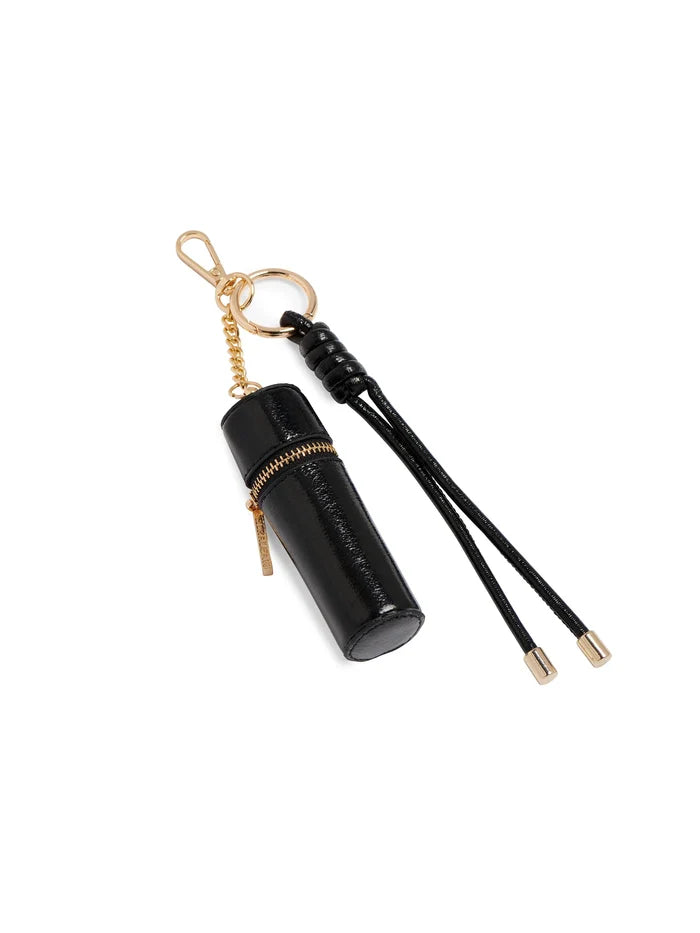 Lipstick Holder Bag Charm in Black - Madison's Niche