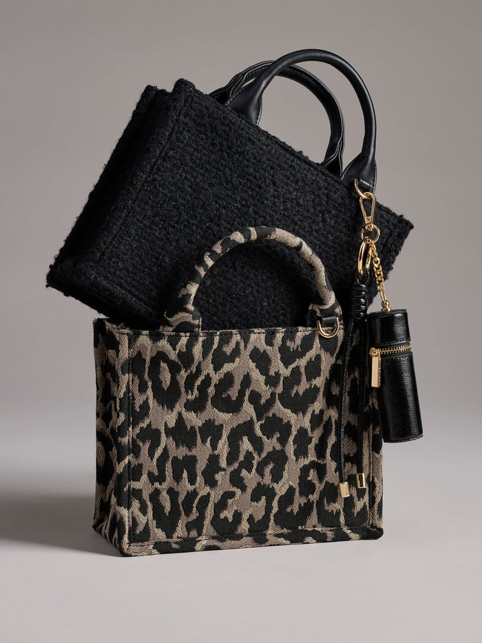 Lipstick Holder Bag Charm in Black - Madison's Niche
