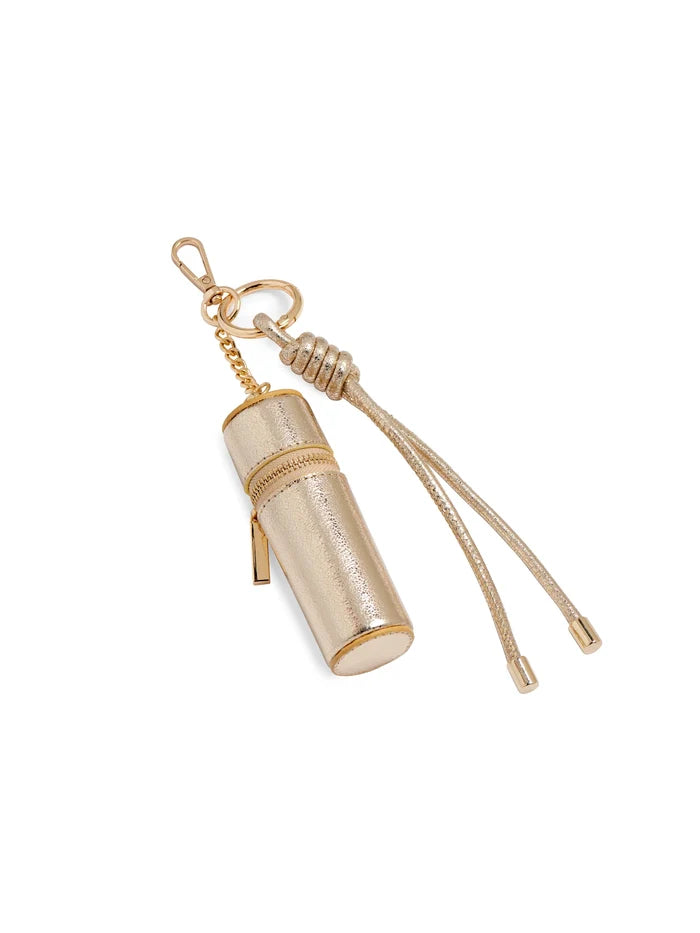 Lipstick Holder Bag Charm in Gold - Madison's Niche