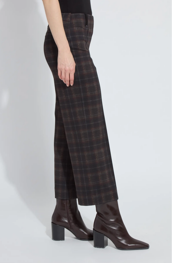 Livia Plaid Crop Pant in Dublin Plaid - Madison's Niche