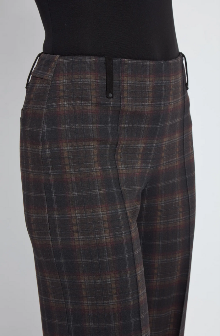 Livia Plaid Crop Pant in Dublin Plaid - Madison's Niche