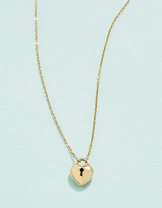 Locked in Love Necklace Heart - Madison's Niche