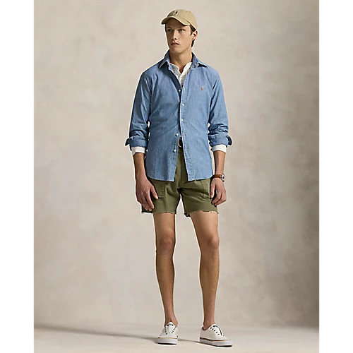 Long Sleeve Chambray Sport Shirt - Madison's Niche