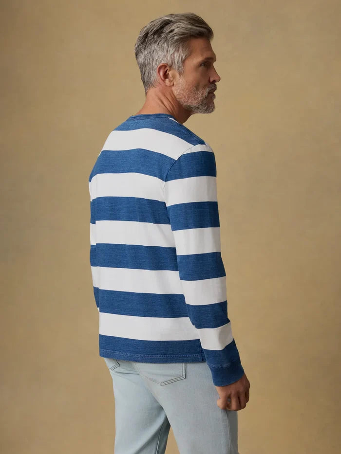 Long-Sleeve Indigo Tee - Madison's Niche