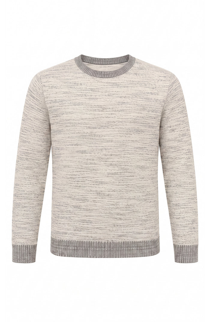 Longsleeve Crew Neck Sweater in Cream