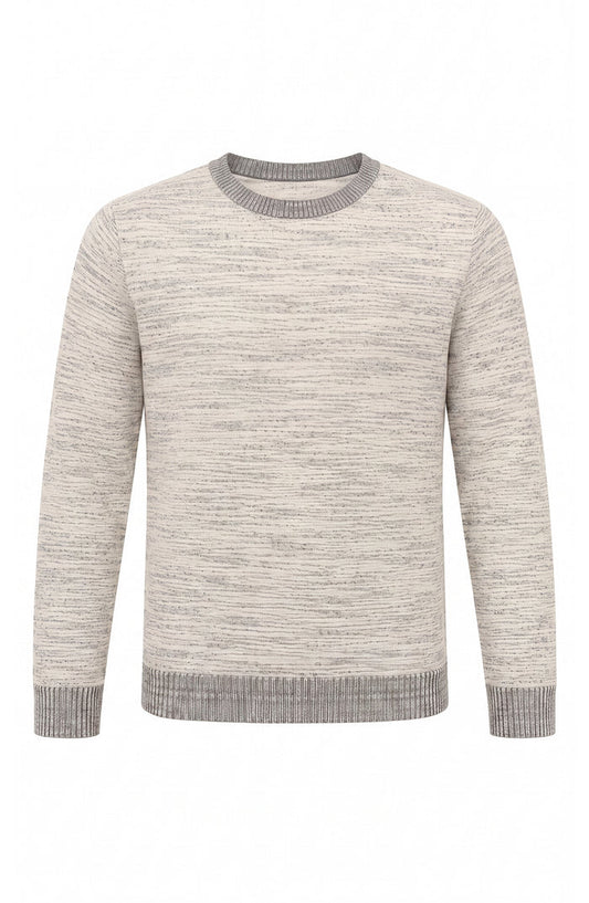 Longsleeve Crew Neck Sweater in Cream
