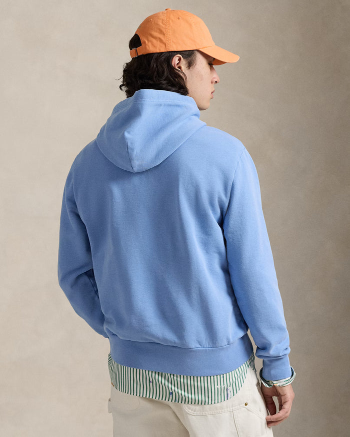 Loopback Fleece Hoodie in Bristol Blue - Madison's Niche