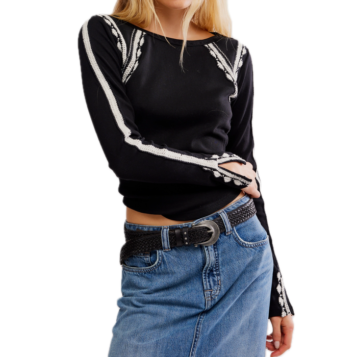 Lost Love Long-Sleeve in Black - Madison's Niche