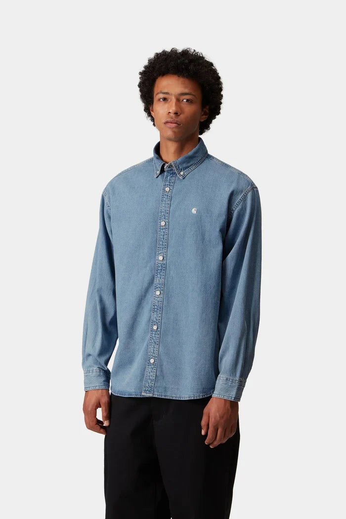 Lucas Shirt - Blue Bleached