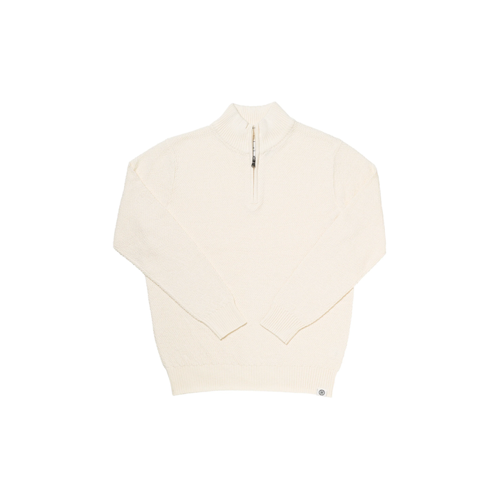 Madaket Seawell 1/4 Zip in Cream
