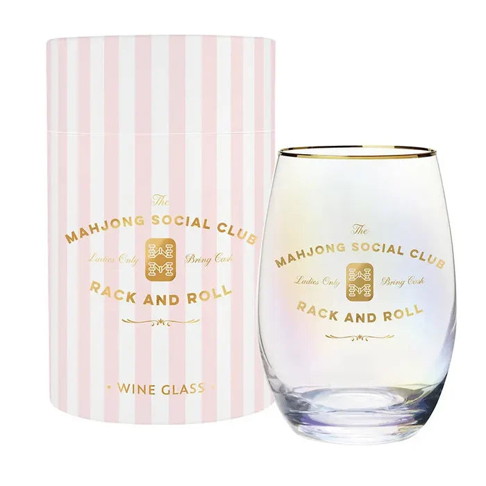 Mahjong Club Wine Glass - Madison's Niche