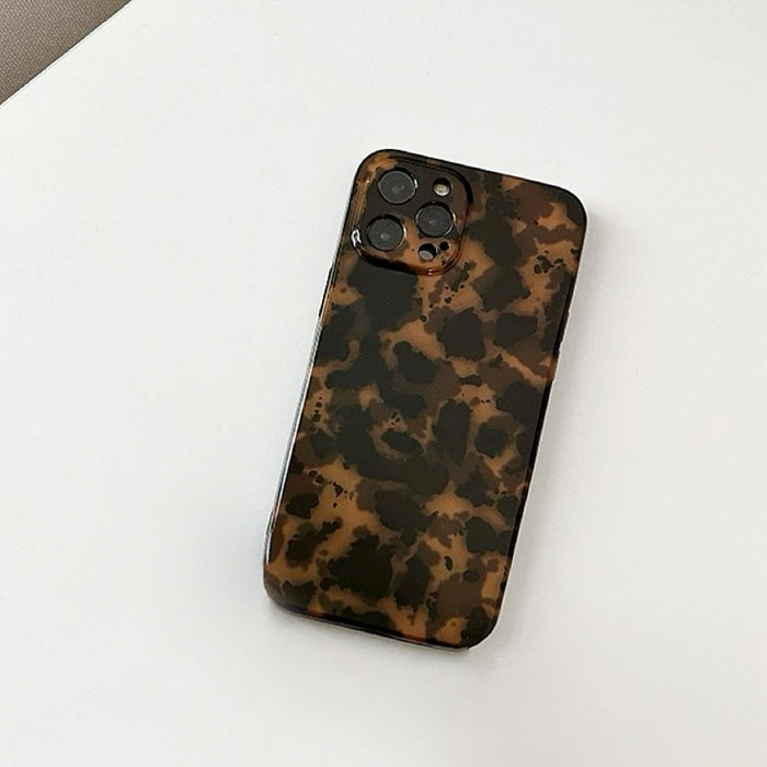 Front view of Maillard Amber Case. Features a translucent amber finish crafted from high-density silicone.