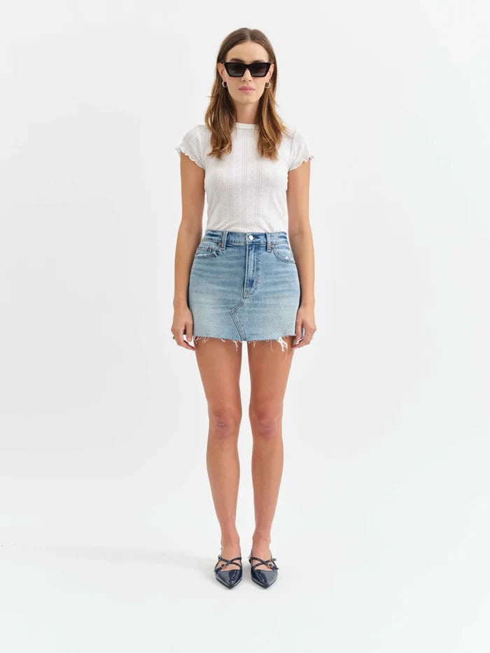 Malibu Mini Skirt in Obviously Vintage - Madison's Niche