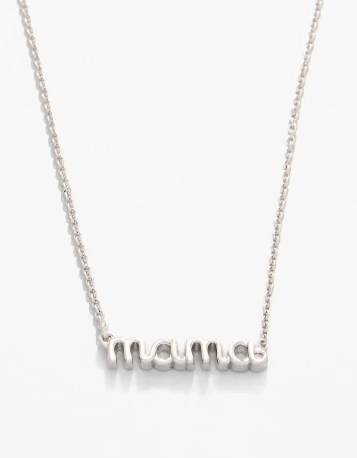 Mama Script Necklace in Silver - Madison's Niche