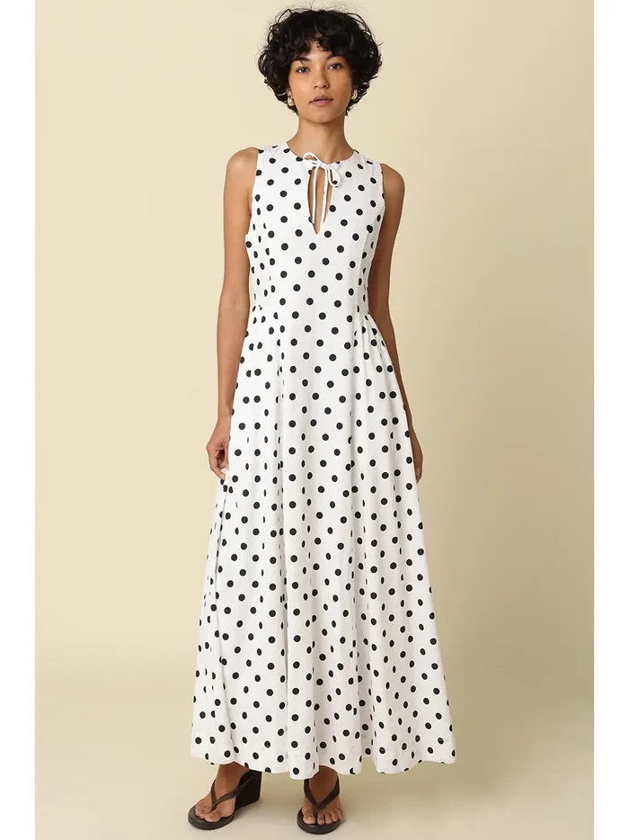 Mandy Polka Dot Maxi Dress - Madison's Niche