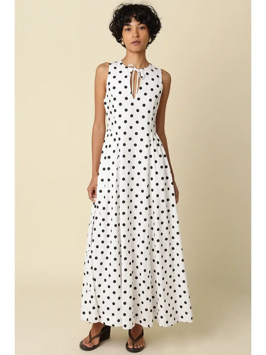 Mandy Polka Dot Maxi Dress - Madison's Niche