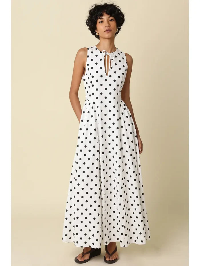 Mandy Polka Dot Maxi Dress - Madison's Niche