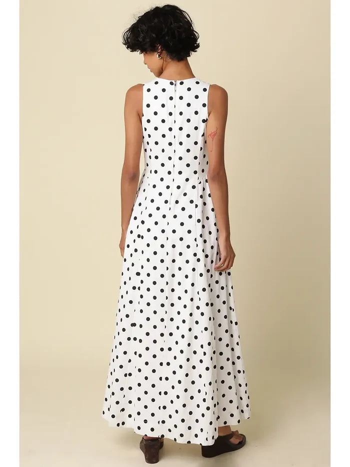 Mandy Polka Dot Maxi Dress - Madison's Niche