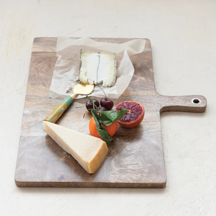 Mango Wood Board with Handle - Madison's Niche