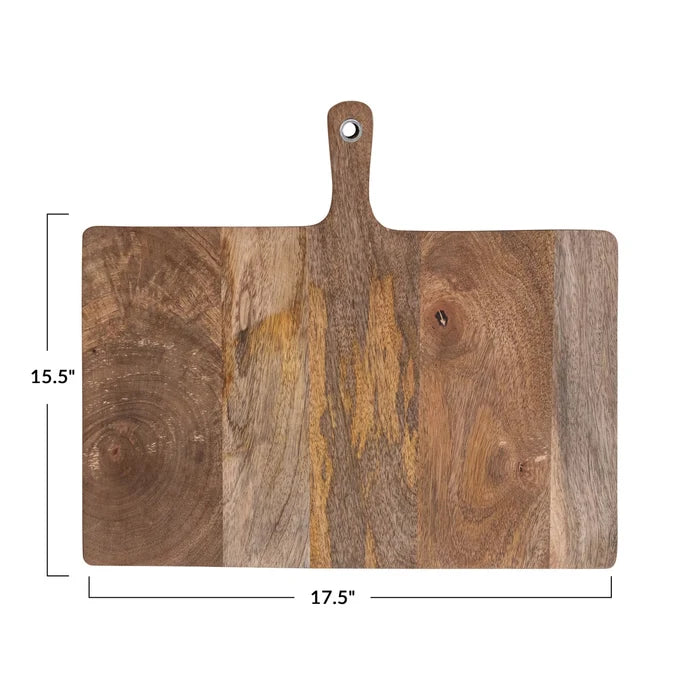 Mango Wood Board with Handle - Madison's Niche