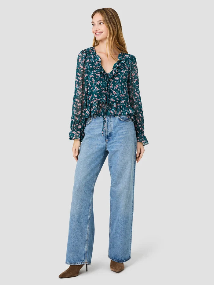 Marina Ruffle Longsleeve Blouse