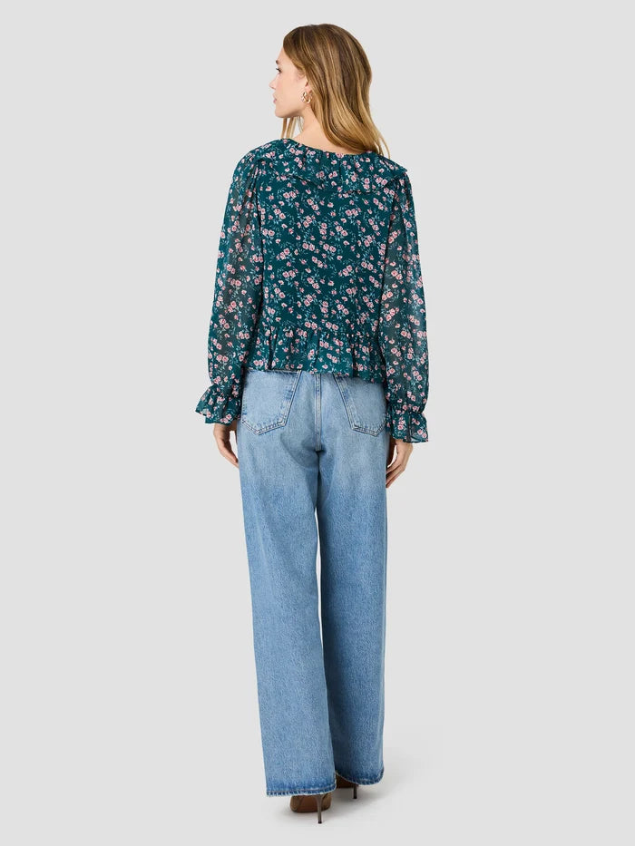 Marina Ruffle Longsleeve Blouse