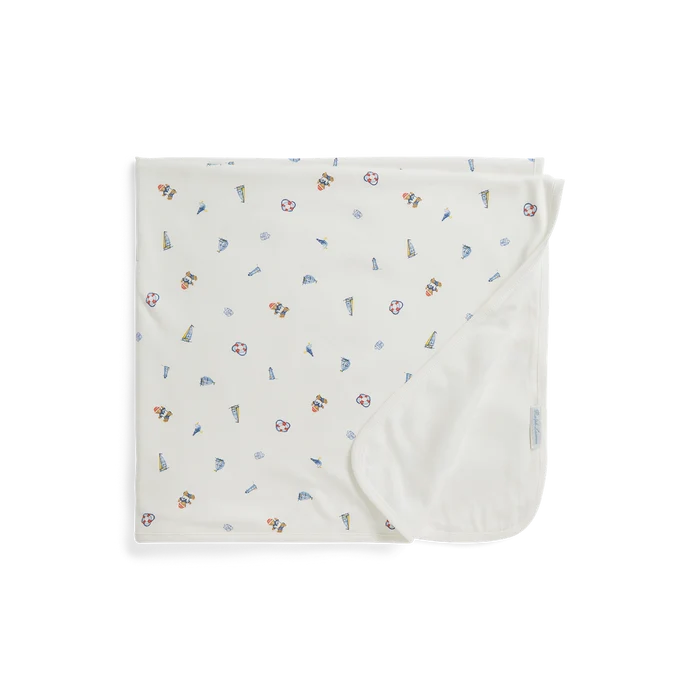 Maritime Bear Baby Blanket - Madison's Niche