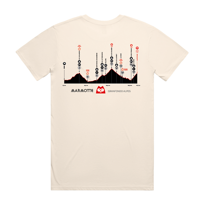Marmotte Granfondo Alpes - T-shirt ecru