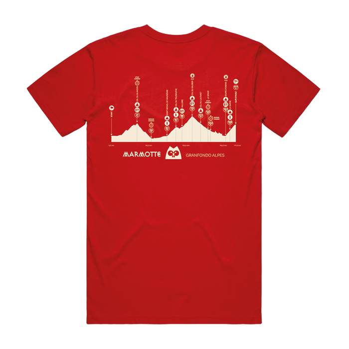 Marmotte Granfondo Alpes - T-shirt red