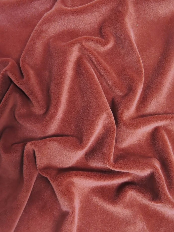 Maroon Stretch Mochi Plush Minky / Soft Solid Fabric by the Yard