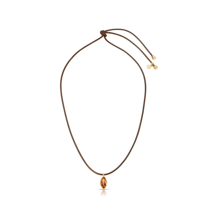 Marquise Champagne Cord Necklace
