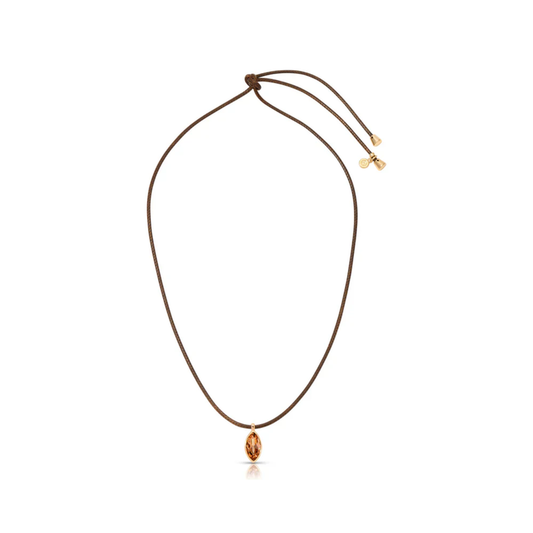 Marquise Champagne Cord Necklace