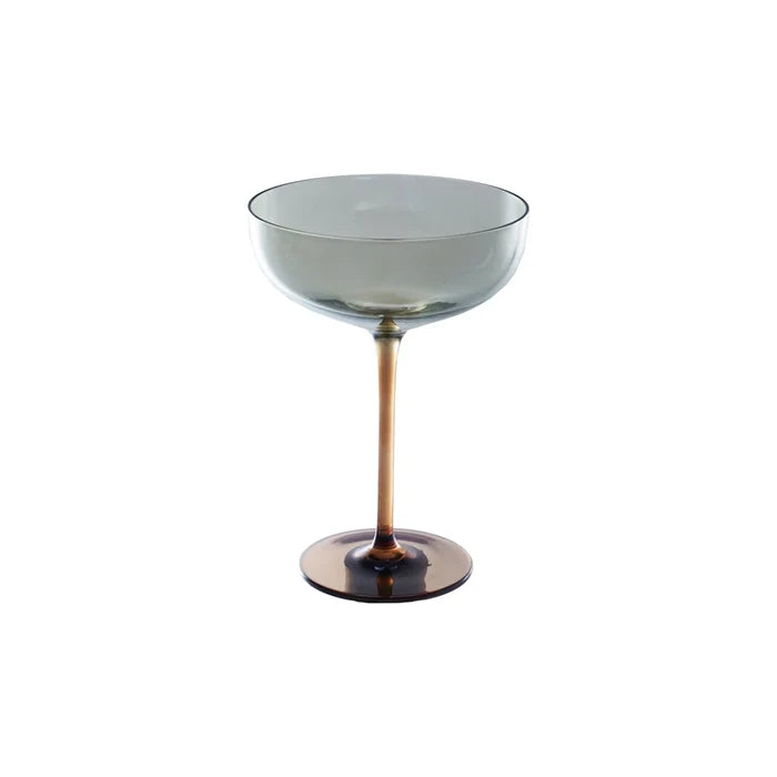 Amber Martini Glass - Madison's Niche