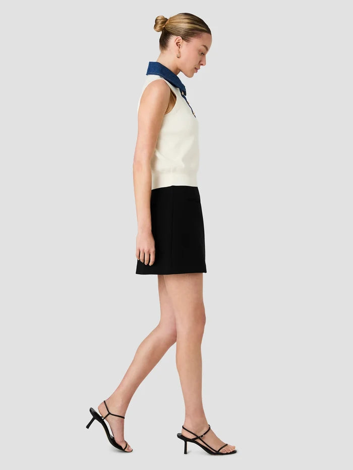 Maxime Denim Collared Vest