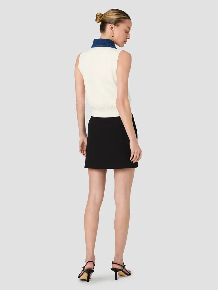 Maxime Denim Collared Vest