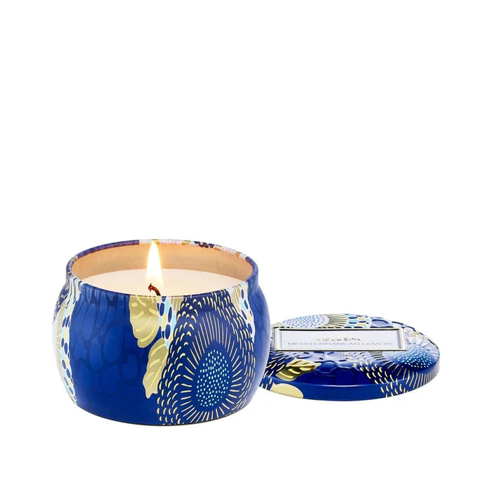 Mediterranean Lemon Mini Tin Candle - Madison's Niche