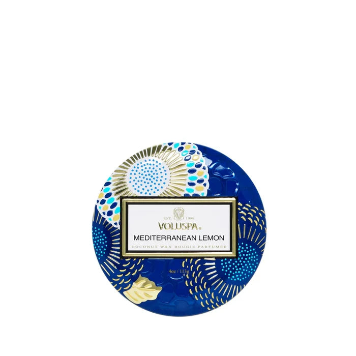 Mediterranean Lemon Mini Tin Candle - Madison's Niche
