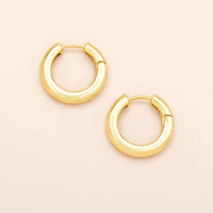 Medium Stellar Hoop in Gold - Madison's Niche