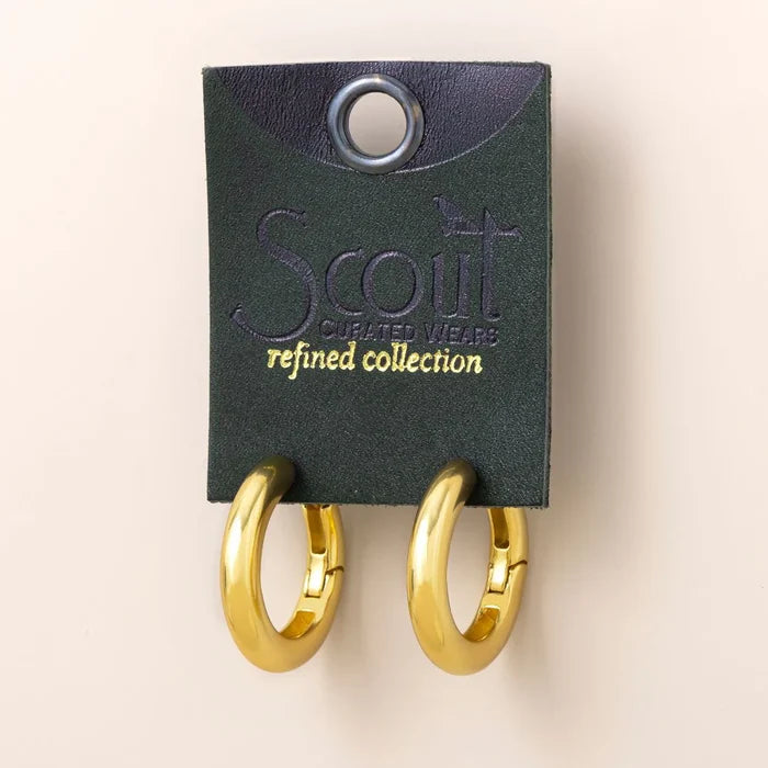 Medium Stellar Hoop in Gold - Madison's Niche