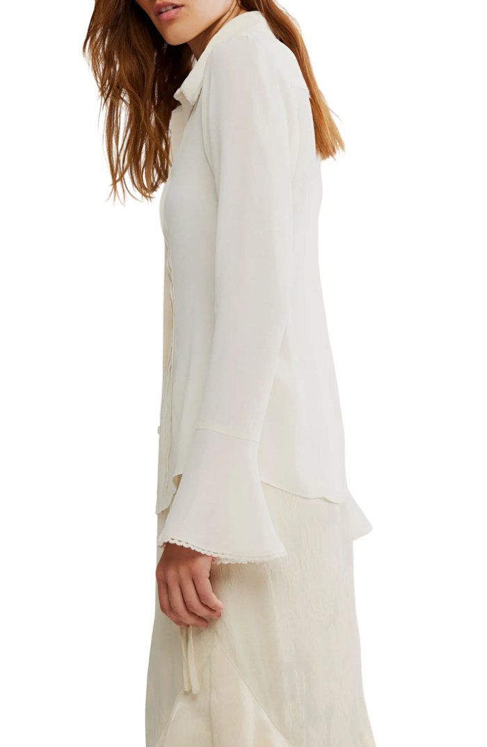 Melrose Top in Whisper White - Madison's Niche