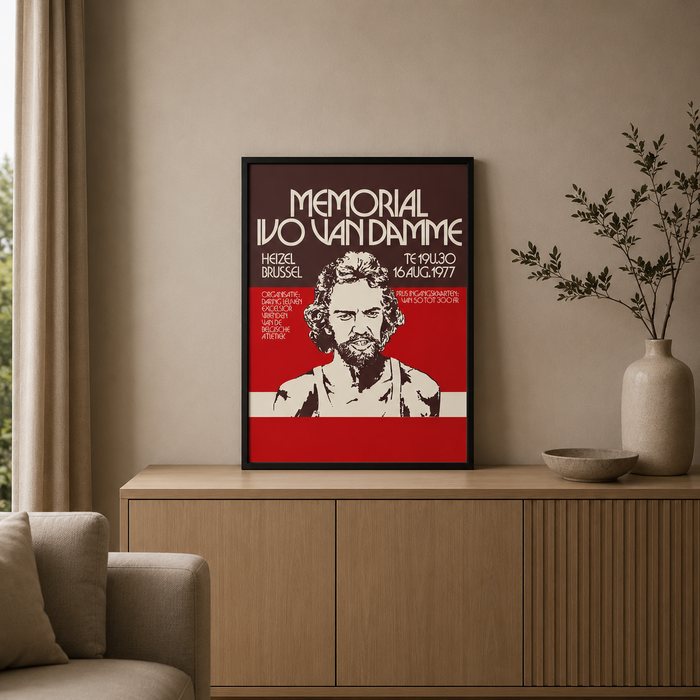 Memorial Van Damme - Framed poster 30x45 cm - Affiche First Edition (1977)