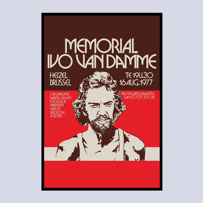 Memorial Van Damme - Framed poster 30x45 cm - Affiche First Edition (1977)